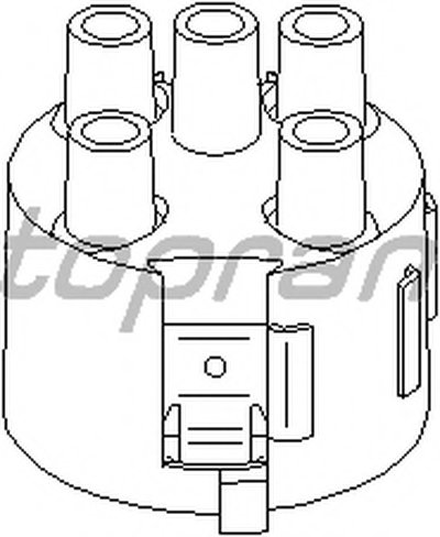 Крышка распределителя зажигания TOPRAN купить