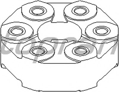 Эластичный диск карданного вала BMW 3-я Е21,Е30,Е36, 5-я Е12,28,34