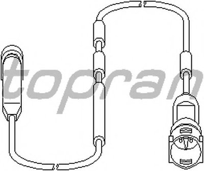 Датчик, износ тормозных колодок TOPRAN купить