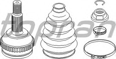 Шарнирный комплект, приводной вал TOPRAN купить