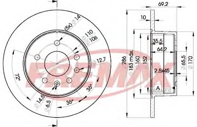 Тормозной диск Premium Carbon + FREMAX купить