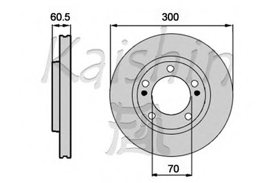 Тормозной диск KAISHIN купить