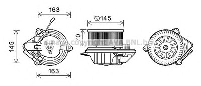 Электродвигатель, вентиляция салона AVA QUALITY COOLING купить