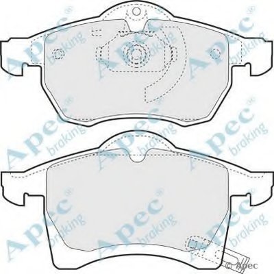 Комплект тормозных колодок, дисковый тормоз APEC braking купить