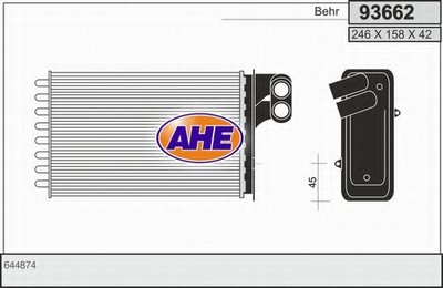 Теплообменник, отопление салона AHE купить