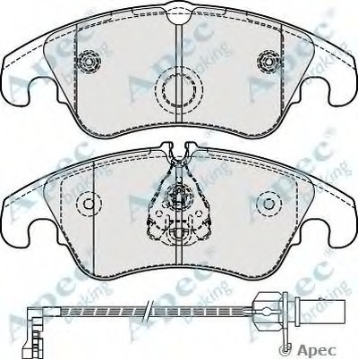 Комплект тормозных колодок, дисковый тормоз APEC braking купить