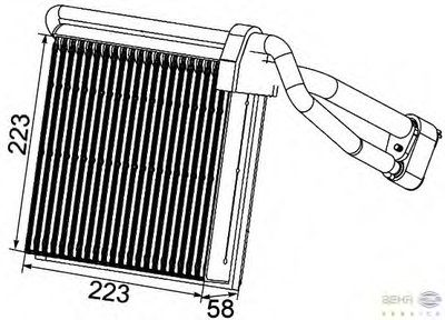 Испаритель, кондиционер BEHR HELLA SERVICE HELLA купить