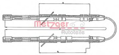 Трос, стояночная тормозная система COFLE METZGER купить