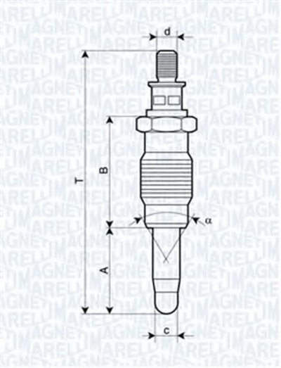 Свеча накаливания MAGNETI MARELLI купить