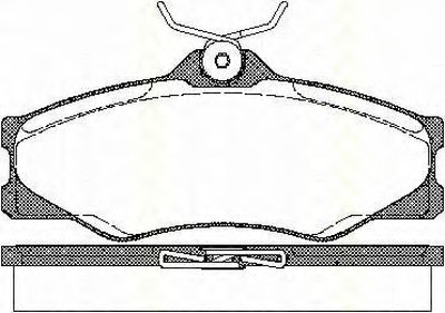Комплект тормозных колодок, дисковый тормоз TRISCAN купить