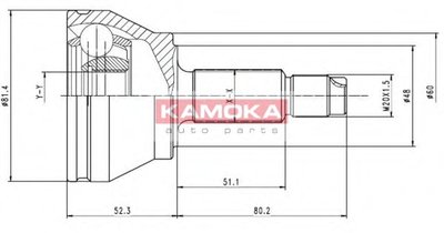 Шарнирный комплект, приводной вал KAMOKA KAMOKA купить