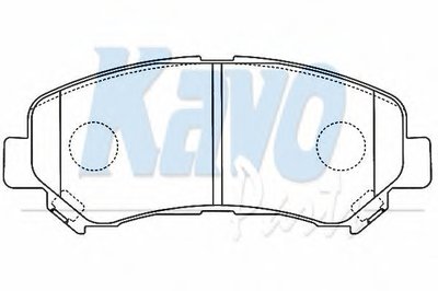 Комплект тормозных колодок, дисковый тормоз MK KASHIYAMA KAVO PARTS купить