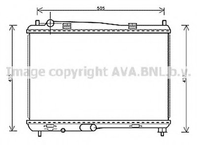 Радиатор, охлаждение двигателя AVA QUALITY COOLING купить