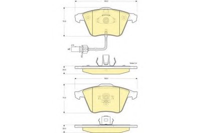 Комплект тормозных колодок, дисковый тормоз GIRLING купить