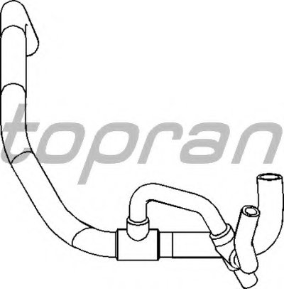 Патрубок радиатора VW T4 1.9 D/TD 91- (верх.)