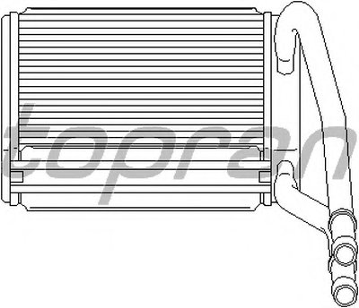 Теплообменник, отопление салона TOPRAN купить