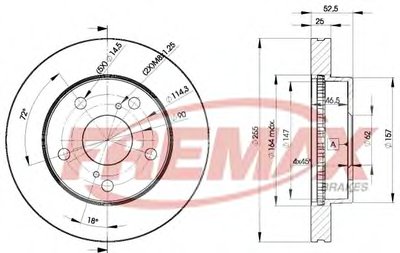 Тормозной диск Premium Carbon + FREMAX купить