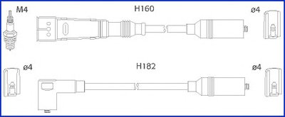 Комплект проводов зажигания Hueco HITACHI купить