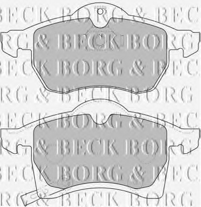 BBP1612 BORG & BECK - Гальмівні колодки до дисків
