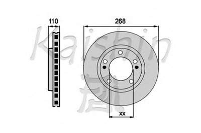 Тормозной диск KAISHIN купить