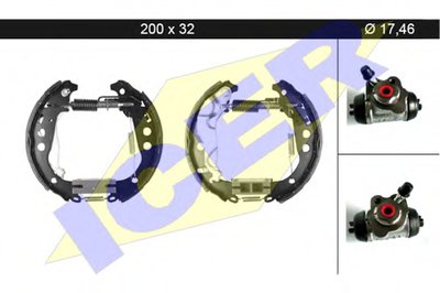 Комплект тормозных колодок ICER купить