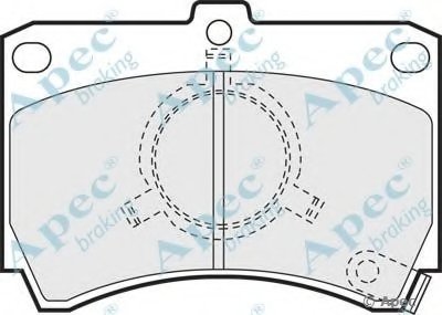 Комплект тормозных колодок, дисковый тормоз APEC braking купить