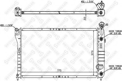 Радиатор, охлаждение двигателя STELLOX купить