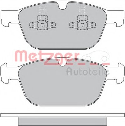 Комплект тормозных колодок, дисковый тормоз METZGER купить