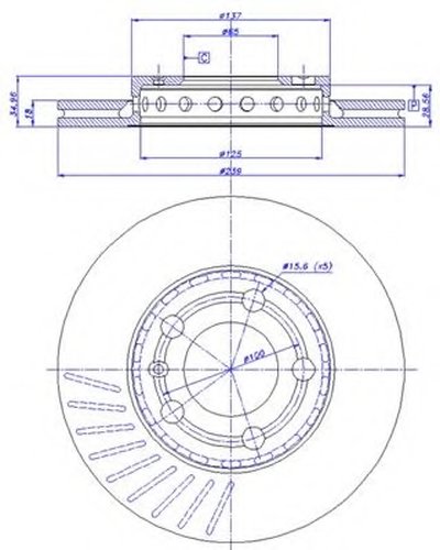 Тормозной диск HC CAR купить