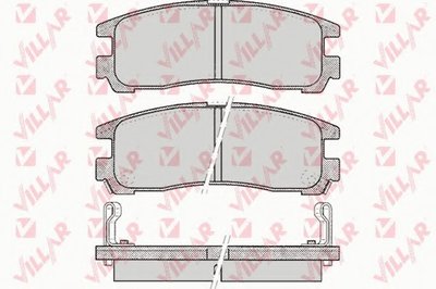 Комплект тормозных колодок, дисковый тормоз VILLAR купить