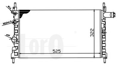 Радиатор, охлаждение двигателя LORO купить