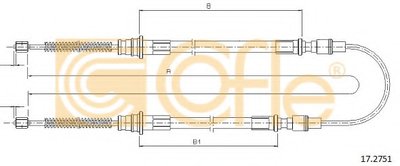 Трос, стояночная тормозная система COFLE купить