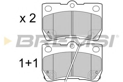Колодки тормозные задние Lexus GS 05-/IS 05- (NBK)