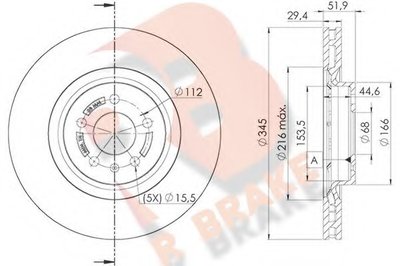 Тормозной диск R BRAKE купить