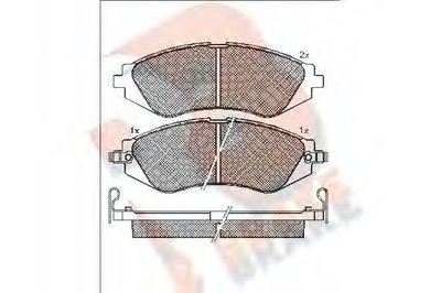 Комплект тормозных колодок, дисковый тормоз R BRAKE купить