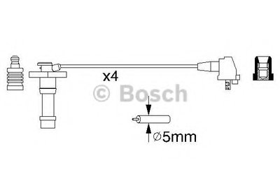 Комплект проводов зажигания BOSCH купить