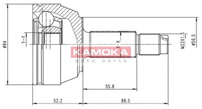 Шарнирный комплект, приводной вал KAMOKA KAMOKA купить