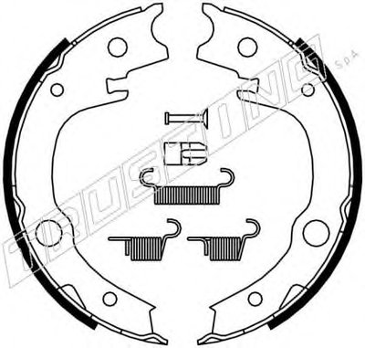 Комплект тормозных колодок, стояночная тормозная система TRUSTING купить