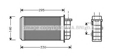 Теплообменник, отопление салона AVA QUALITY COOLING купить