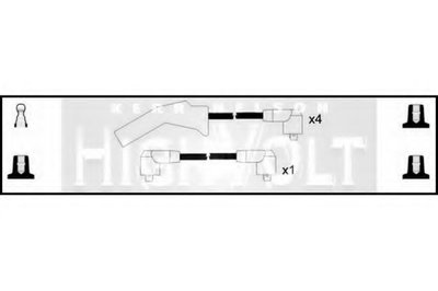 Комплект проводов зажигания HighVolt STANDARD купить