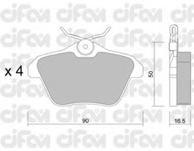 Комплект тормозных колодок, дисковый тормоз CIFAM купить