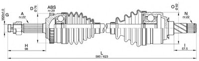 Приводной вал SPIN OPEN PARTS купить