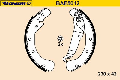 Комплект тормозных колодок BARUM купить