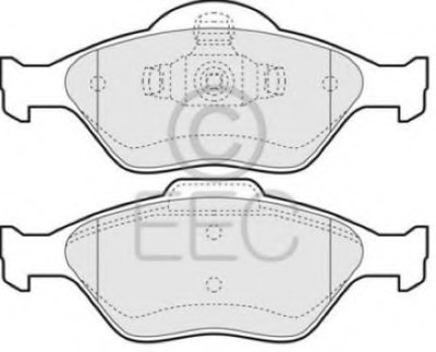 Комплект тормозных колодок, дисковый тормоз EEC купить
