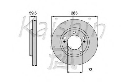 Тормозной диск KAISHIN купить