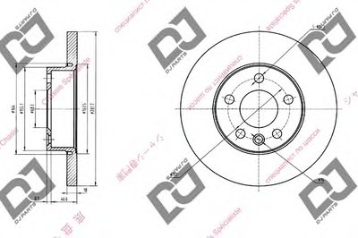 Тормозной диск DJ PARTS купить