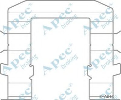 Комплектующие, тормозные колодки APEC braking купить