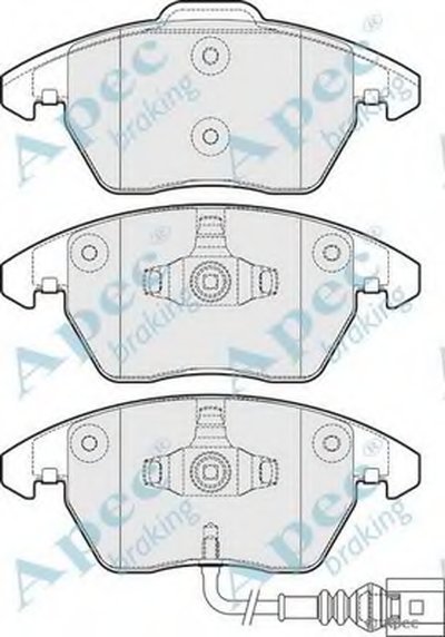 Комплект тормозных колодок, дисковый тормоз APEC braking купить