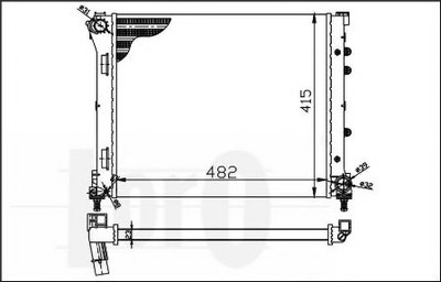 Радиатор, охлаждение двигателя LORO купить