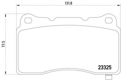 HELLA TESLA Тормозные колодки передн.Tesla S 12-,Cadillac,Ford   (с-ма Brembo)